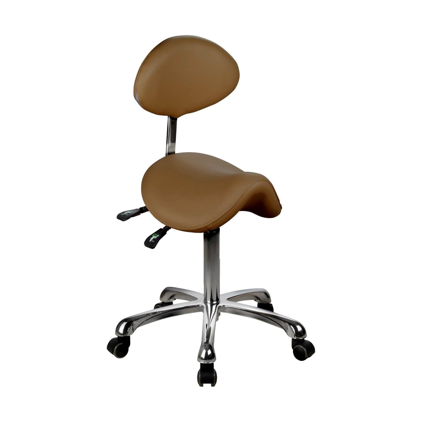 Silverfox Saddle Stool with Back