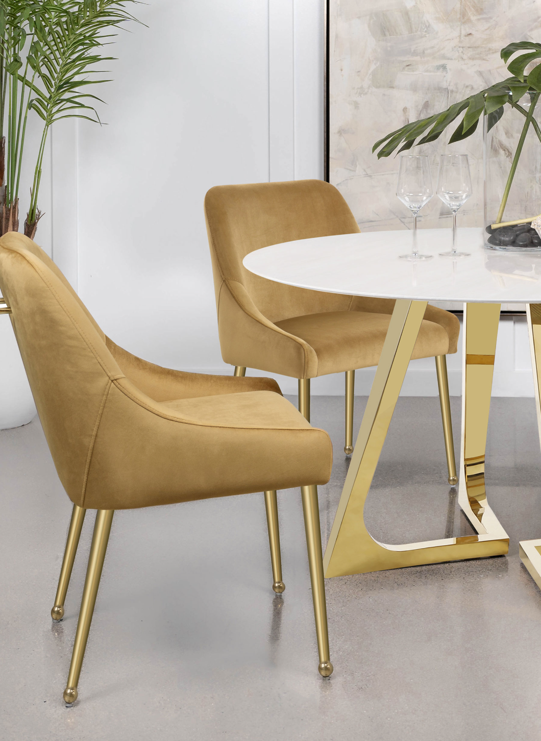 Mayette Parsons Wingback Dining Side Chairs Ivory