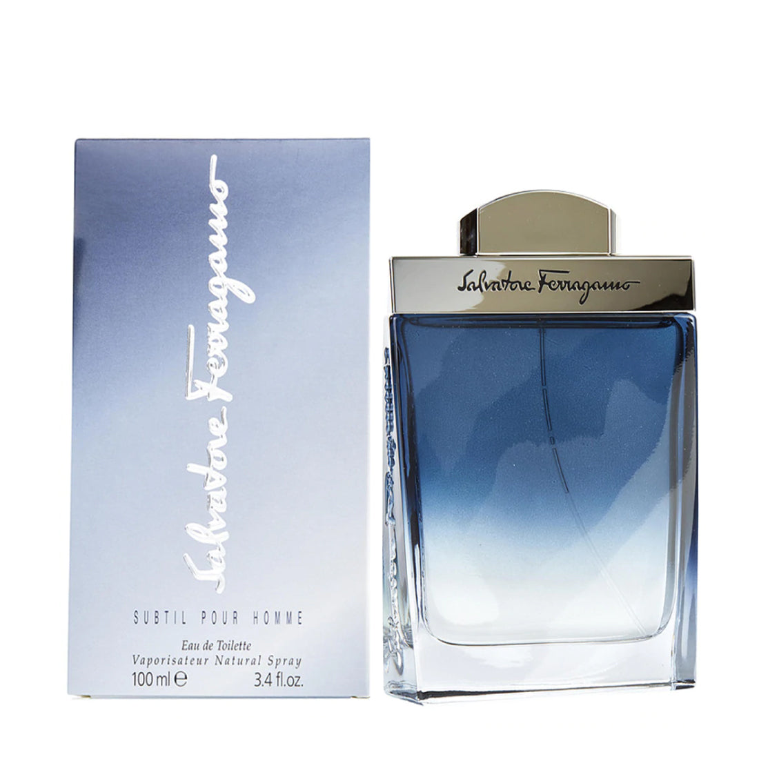 Subtil Pour Homme Men by  Salvatore Ferragamo Eau de Toilette Spray 3.4 oz