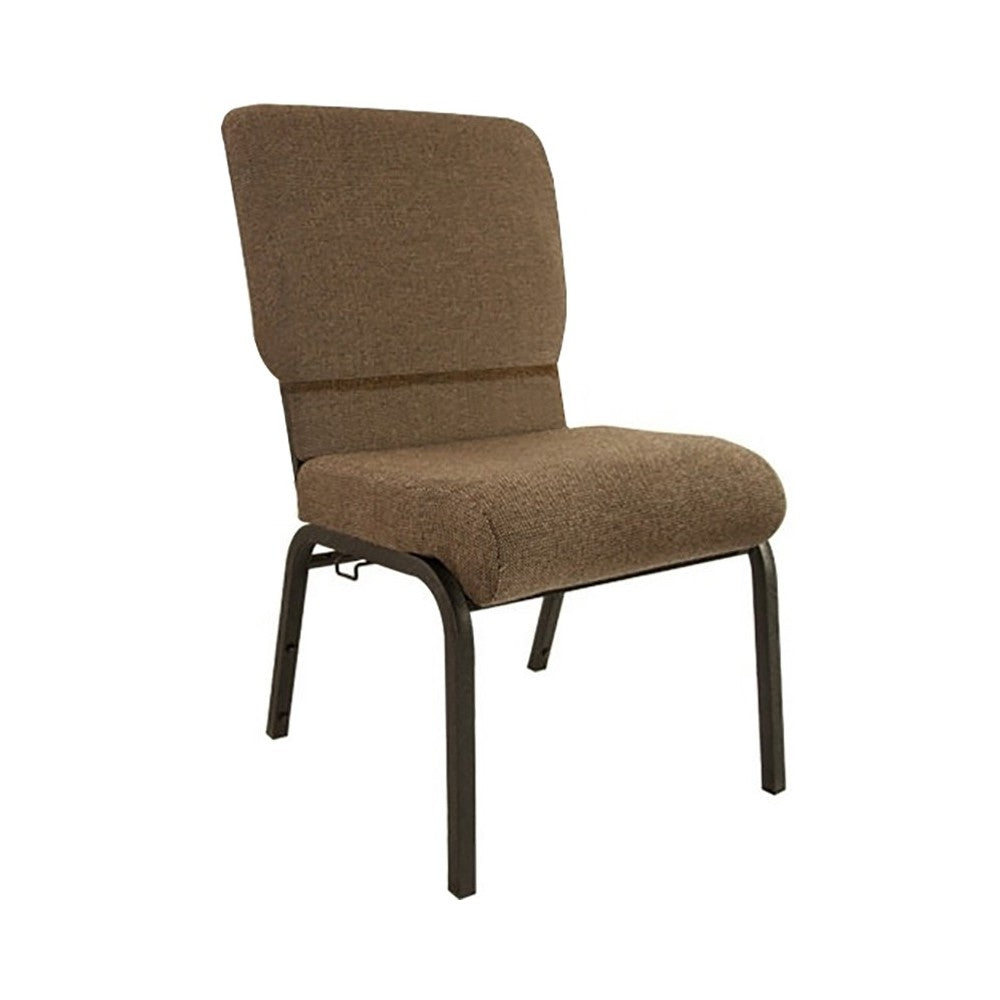 Advantage Jute Church Chair with Book Rack 20.5 in. Wide