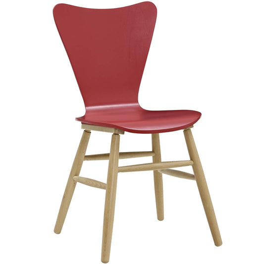 Cascade Wood Dining Chair Red