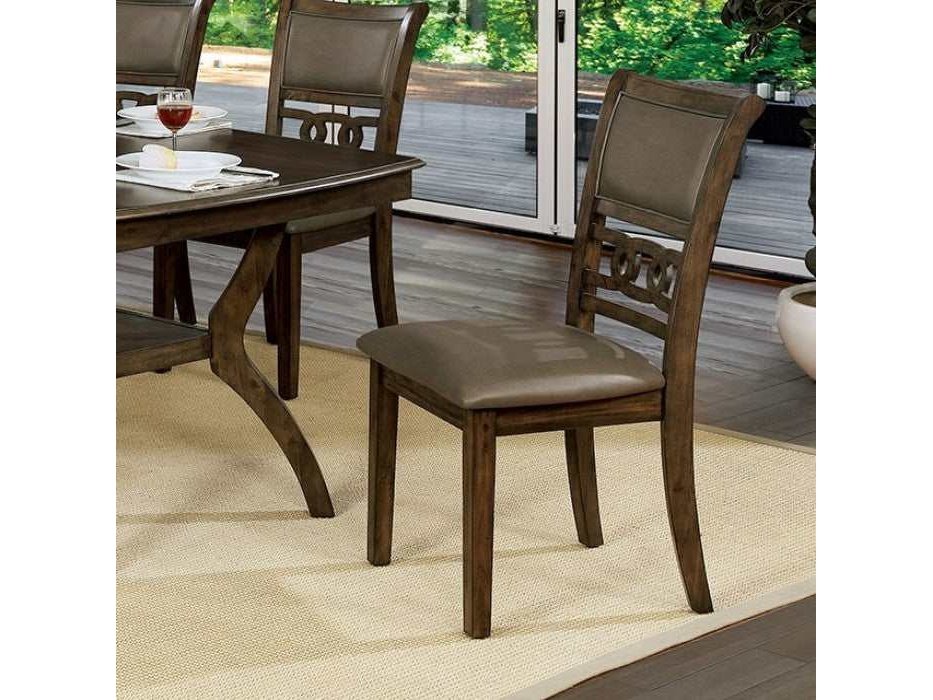 Holly Antique Walnut/Warm Gray Side Chair (Set of 2)