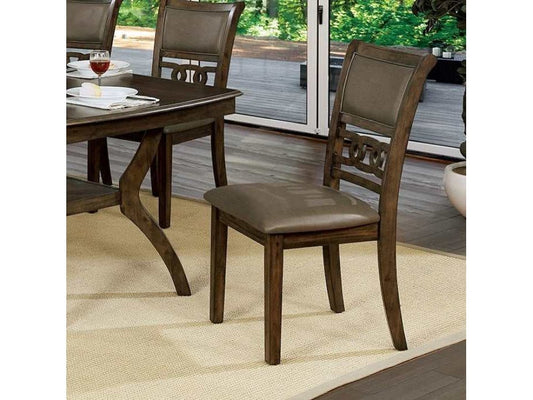 Holly Antique Walnut/Warm Gray Side Chair (Set of 2)