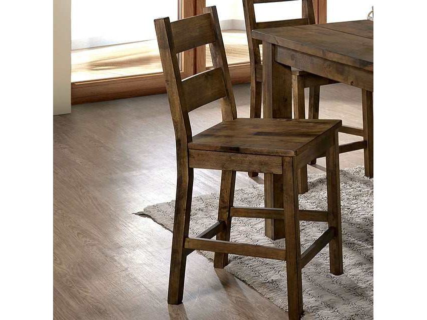Kristen Rustic Oak Side Chair (Set of 2)