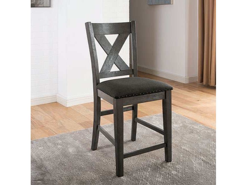 Lana Gray/Charcoal Counter Height Chair (Set of 2)