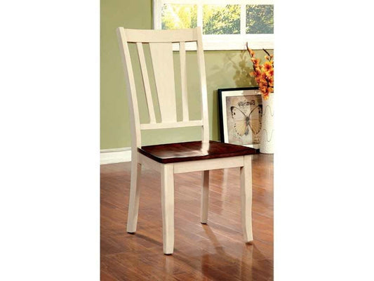 Dover Vintage White/Cherry Side Chair (Set of 2)