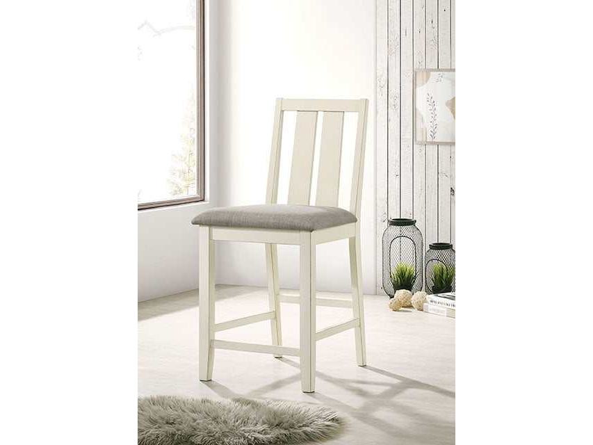 Wilsonville Antique White/Gray Counter Height Chair (Set of 2)/