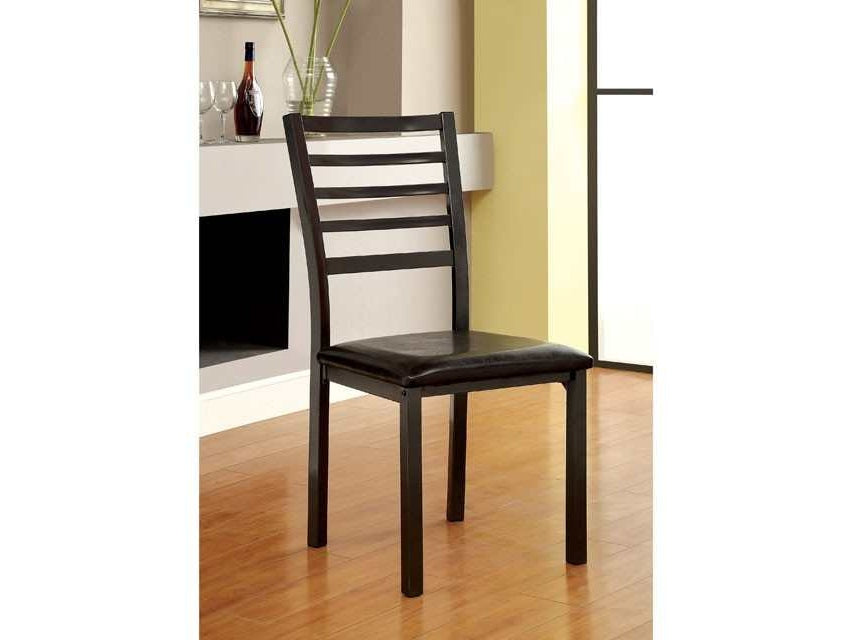 Colman Black Side Chair (4/CTN, K/D)