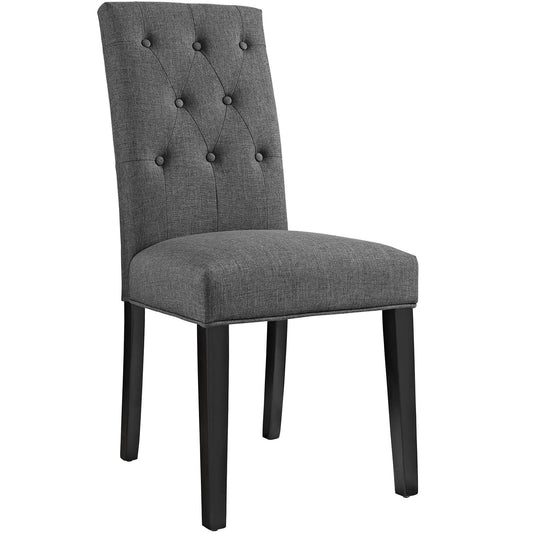 Confer Dining Fabric Side Chair Gray