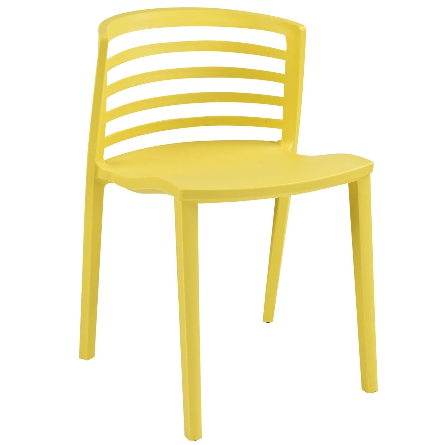 Curvy Dining Side Chair Yellow
