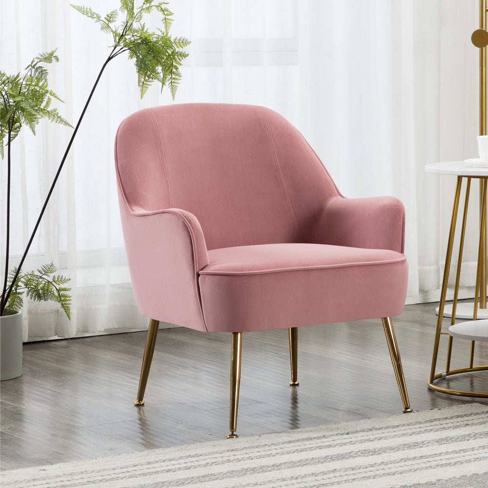 Leisure Velvet Armchair Accent Chair Living and Home