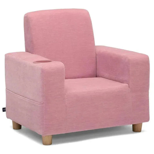 Delta Children - Gap Upholstered Kids Chair, Pink Blush
