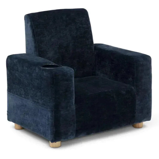 Delta Children - Gap Upholstered Kids Chair, Navy Blue