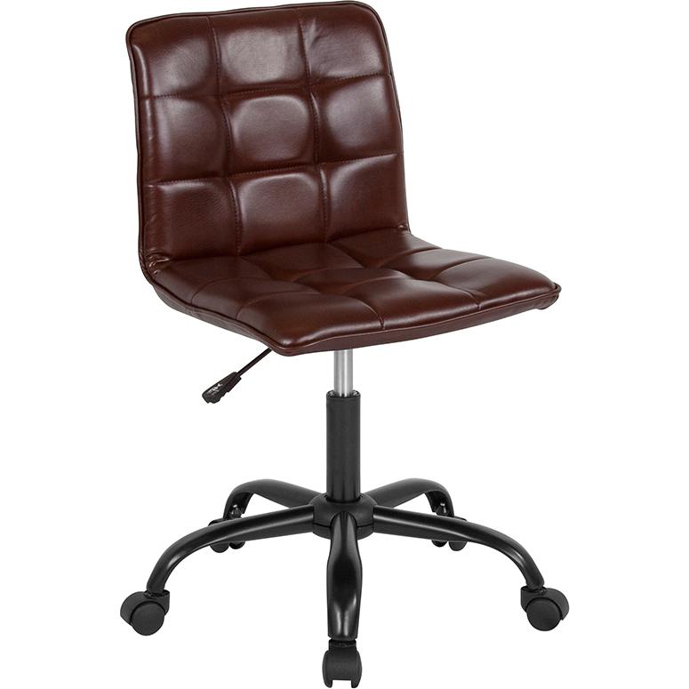 Sorrento Home and Office Task Chair in Brown LeatherSoft