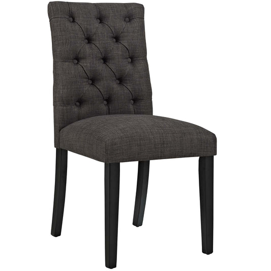 Duchess Fabric Dining Chair Brown