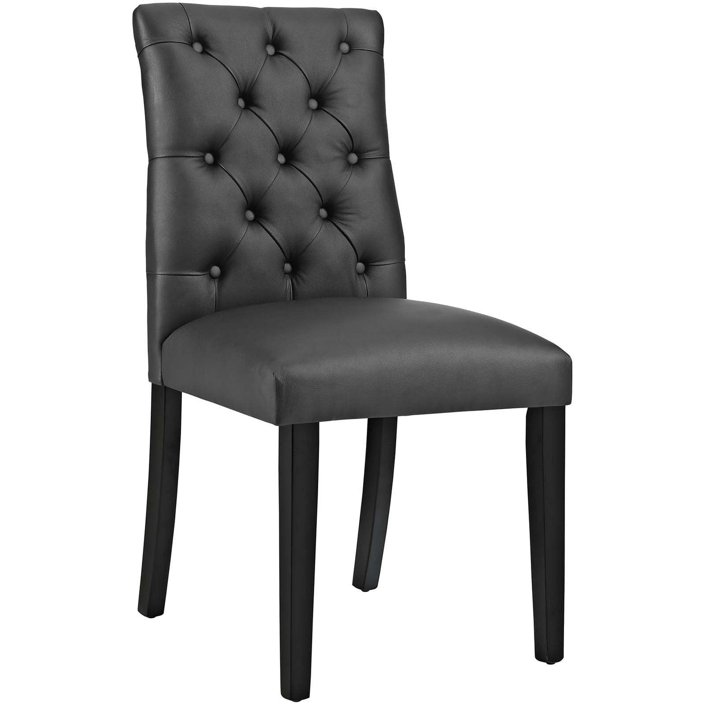Duchess Vinyl Dining Chair Black