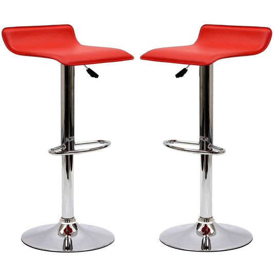 Gloria Bar Stool Set of 2 Red