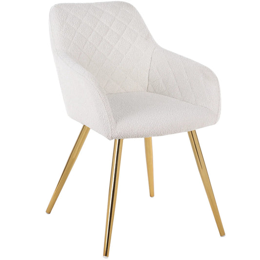 Jasmine Beige Boucle Dining Chair