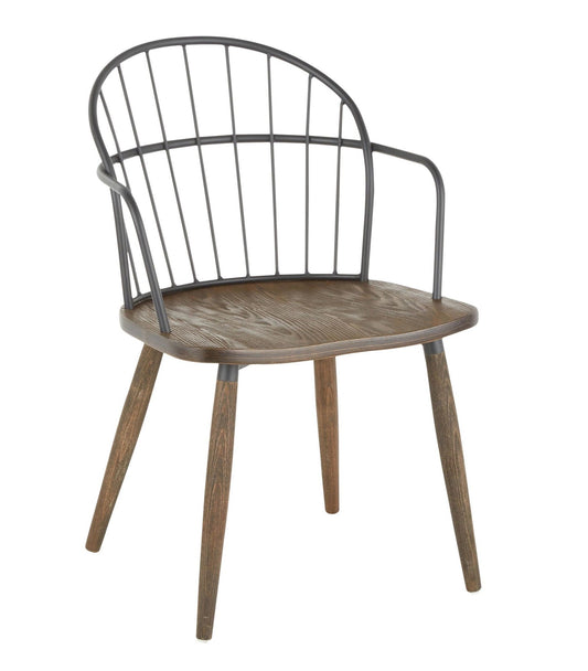 Coma Berenices Dark Walnut Black Chair