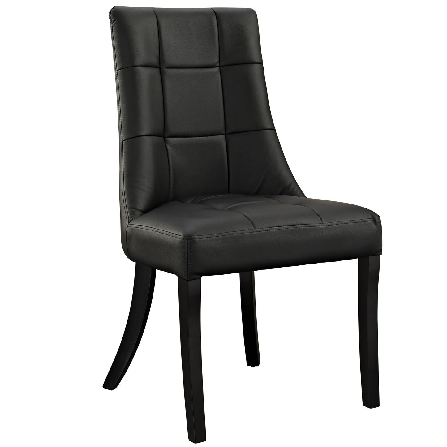 Noblesse Dining Vinyl Side Chair Black