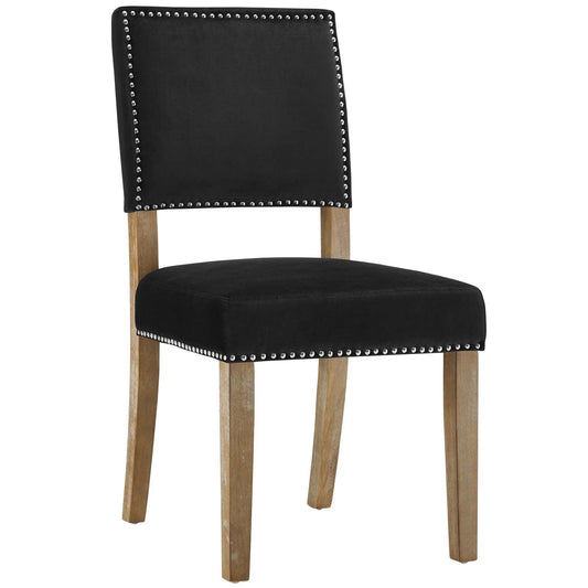 Oblige Wood Dining Chair Black