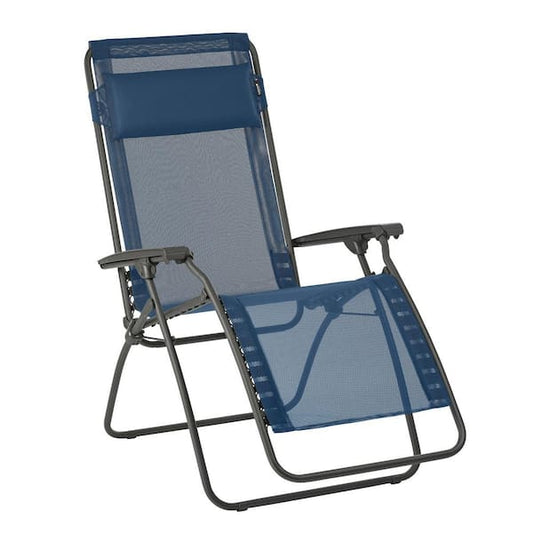Zero Gravity Folding Recliner Chair Steel Frame, Ocean Blue