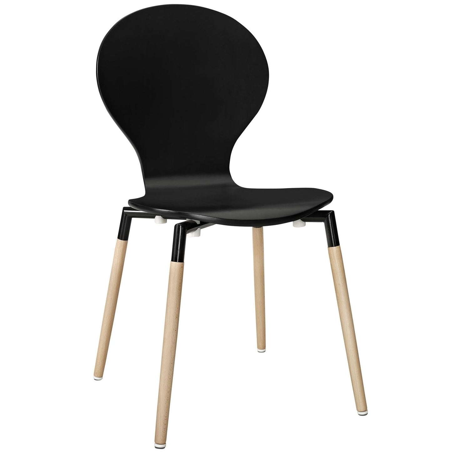 Path Dining Wood Side Chair Black