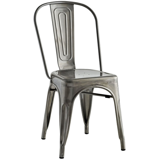 Promenade Side Chair Gunmetal