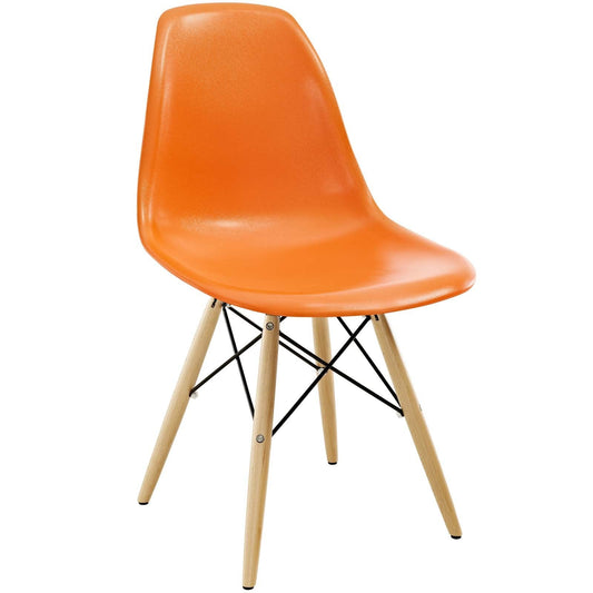Pyramid Dining Side Chair Orange